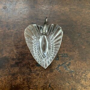 Waterford Crystal Heart Pendant or ornament in velvet bag